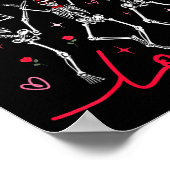 Radiology Radiate Rad Tech Valentine Skeleton Hear Poster (Ecke)