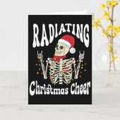 Radiology Radiating Christmas Cheer X-ray Rad Tech Karte (Gelbe Blume)