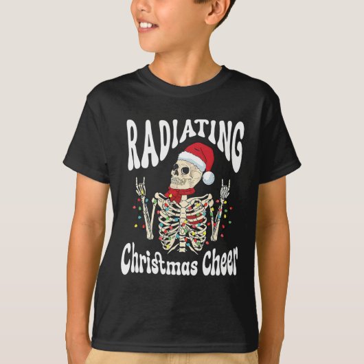 Radiology Radiating Christmas Cheer X-ray Rad Tech T-Shirt (Vorderseite)