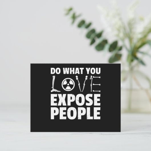 Radiology Spaß Funny Xray Radiologist Postkarte (Stehend Vorderseite)