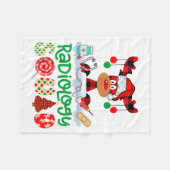 Radiology Squad Nurse Reindeer Buffalo Red Plaid C Fleecedecke (Vorderseite (Horizontal))