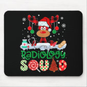 Radiology Squad Nurse Reindeer Buffalo Red Plaid C Mousepad (Vorne)