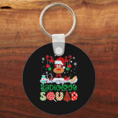 Radiology Squad Nurse Reindeer Buffalo Red Plaid C Schlüsselanhänger (Vorderseite)
