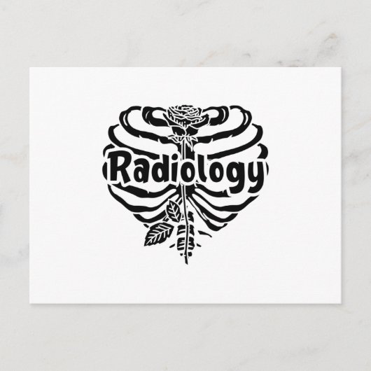 Radiology Tech Krass Nurse Blume Technologist Xray Postkarte (Vorderseite)