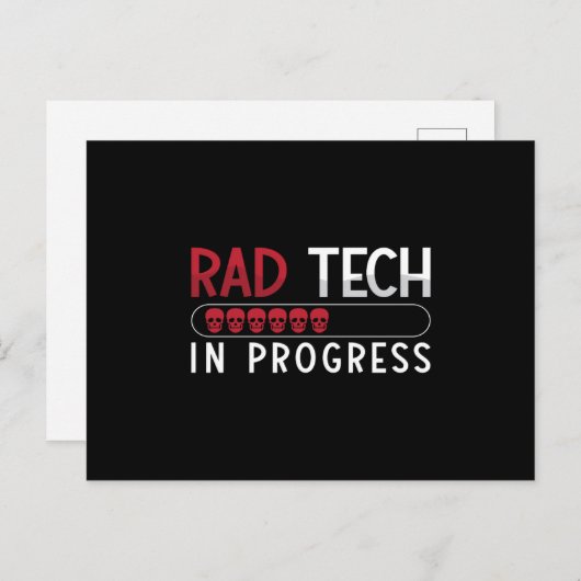 Radiology Tech Krass Tech in Progress Technology Postkarte (Vorne/Hinten)