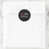 Radiology Tech Krass Tech in Progress Technology Runder Aufkleber (Tasche)