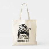 Radiology Tech Life chaotische Haarbrille Krass Te Tragetasche (Rückseite)