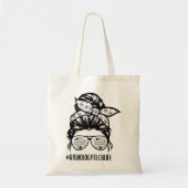 Radiology Tech Life chaotische Haarbrille Krass Te Tragetasche (Vorne)