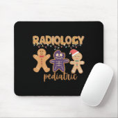 Radiology Tech Pediatric Christmas Gingerbread Man Mousepad (Mit Mouse)