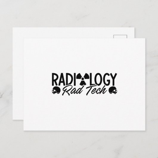 Radiology Tech Rad Medicine Xray Technologist Postkarte (Vorne/Hinten)