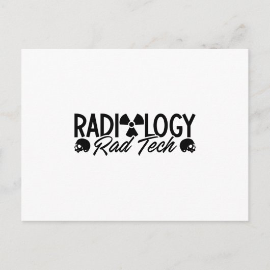Radiology Tech Rad Medicine Xray Technologist Postkarte (Vorderseite)