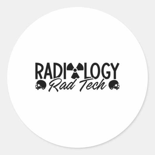 Radiology Tech Rad Medicine Xray Technologist Runder Aufkleber (Vorderseite)