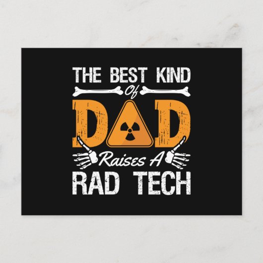 Radiology Tech Rad Tech The Best Kind Dad Xray Postkarte (Vorderseite)