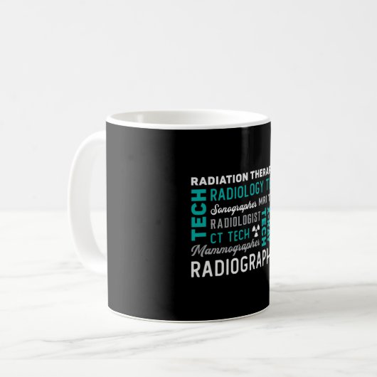 Radiology Tech Radiation Therapist Xray Tech Kaffeetasse (Vorderseite Links)