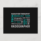 Radiology Tech Radiation Therapist Xray Tech Postkarte (Vorderseite)