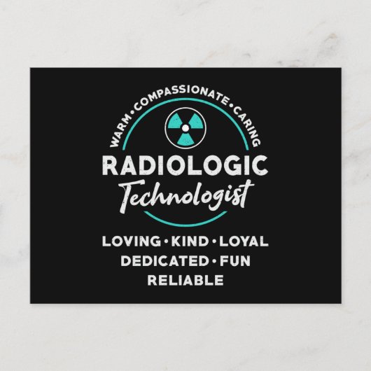 Radiology Tech Radiologiologe Xray Tech Postkarte (Vorderseite)