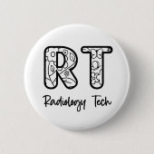 Radiology Tech RT Krass Technician Röntgen Tech Ge Button (Vorderseite)