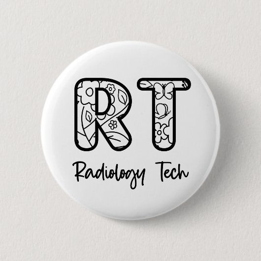 Radiology Tech RT Krass Technician Röntgen Tech Ge Button (Vorderseite)