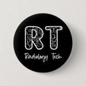 Radiology Tech RT Krass Technician Röntgentechnik Button (Vorderseite)