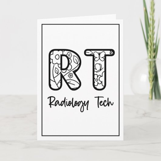 Radiology Tech RT Krass Technician Röntgentechnik  Dankeskarte (Vorderseite)