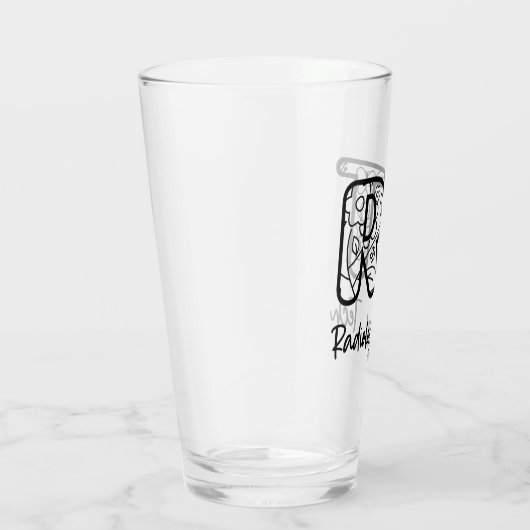 Radiology Tech RT Krass Technician Röntgentechnik  Glas (Rechts)