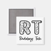 Radiology Tech RT Krass Technician Röntgentechnik Magnet (Vorderseite/Rückseite)