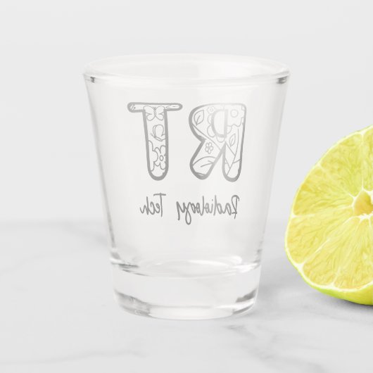 Radiology Tech RT Krass Technician Röntgentechnik Schnapsglas (Rückseite)