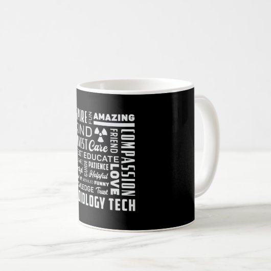 Radiology Tech Technologist Krass Tech X-Ray Techs Kaffeetasse (VorderseiteRechts)