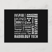 Radiology Tech Technologist Krass Tech X-Ray Techs Postkarte (Vorderseite)
