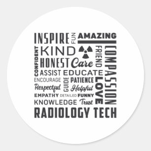 Radiology Tech Technologist Rad Tech X-Ray Tech Runder Aufkleber