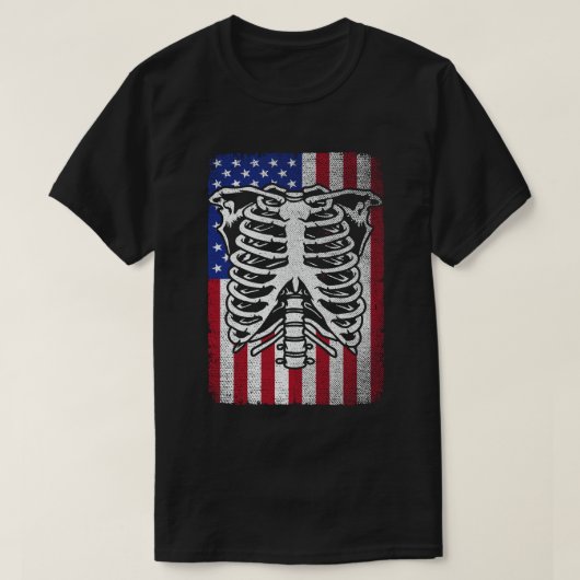 Radiology Tech USA American Flag Krass Tech T-Shirt (Design vorne)