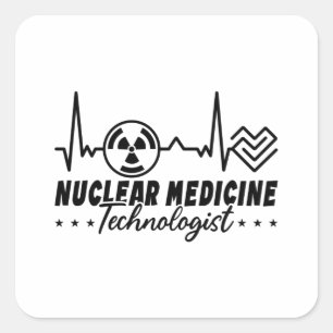 Radiology Tech Xray Nuclear Medicine Technologist Quadratischer Aufkleber