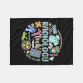 Radiology Technician Christmas Rad Tech X-ray Tech Fleecedecke (Vorderseite (Horizontal))