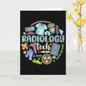 Radiology Technician Christmas Rad Tech X-ray Tech Karte (Gelbe Blume)