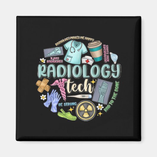 Radiology Technician Christmas Rad Tech X-ray Tech Magnet (Vorne)