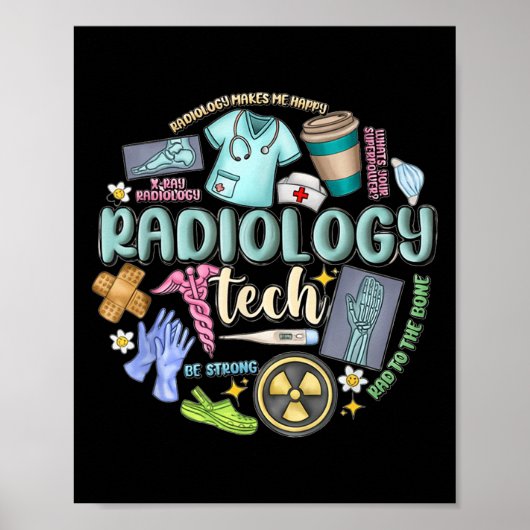Radiology Technician Christmas Rad Tech X-ray Tech Poster (Vorne)