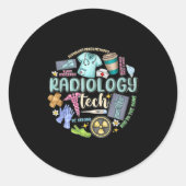 Radiology Technician Christmas Rad Tech X-ray Tech Runder Aufkleber (Vorderseite)