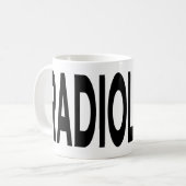 RADIOLOGY Typography Medical Imaging Gift Kaffeetasse (Vorderseite Links)