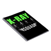 Radiology Xray Skeletons Funny Radiologist Squad Notizblock (Rechte Seite)