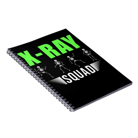 Radiology Xray Skeletons Funny Radiologist Squad Notizblock (Rechte Seite)
