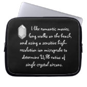 Radiometrischer Verabred-Service- Funny-Geologie Laptopschutzhülle (Vorderseite)