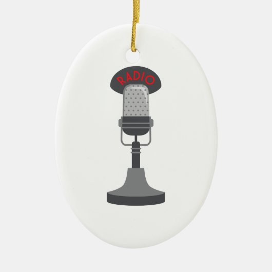 Radiomikrofon Keramik Ornament (Vorne)