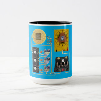 Radionic 3 Dial Cup Zweifarbige Tasse