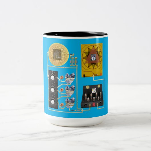 Radionic 3 Dial Cup Zweifarbige Tasse (Mittel)