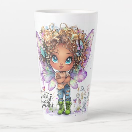 Radiopositive Lil Fairy Latte-Tasse Milchtasse (Vorderseite)