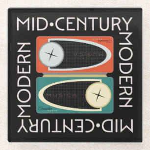 Radios-Untersetzer aus dem Mittelalter Glasuntersetzer