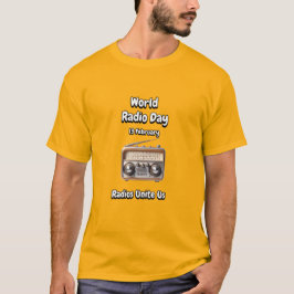 Radios vereinen uns. Weltfunktag (WRD). T-Shirt