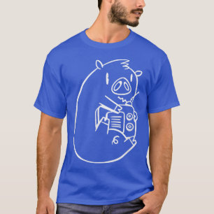 Radiosender Vintager Schweinehaltungsbetrieb T-Shirt
