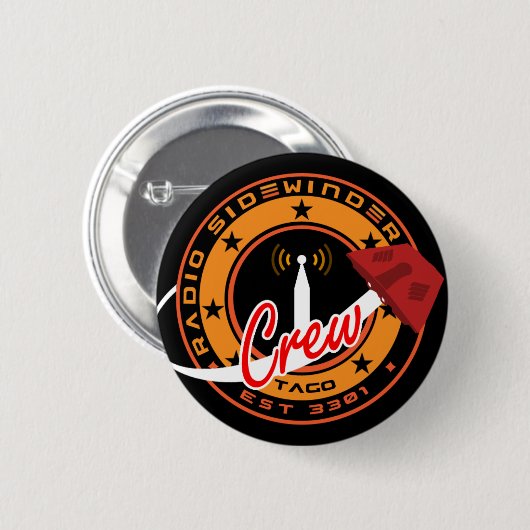 Radiosidewinder-Crew-Abzeichen/-knopf Button (Vorne & Hinten)