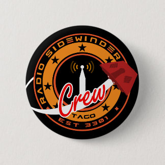 Radiosidewinder-Crew-Abzeichen/-knopf Button
